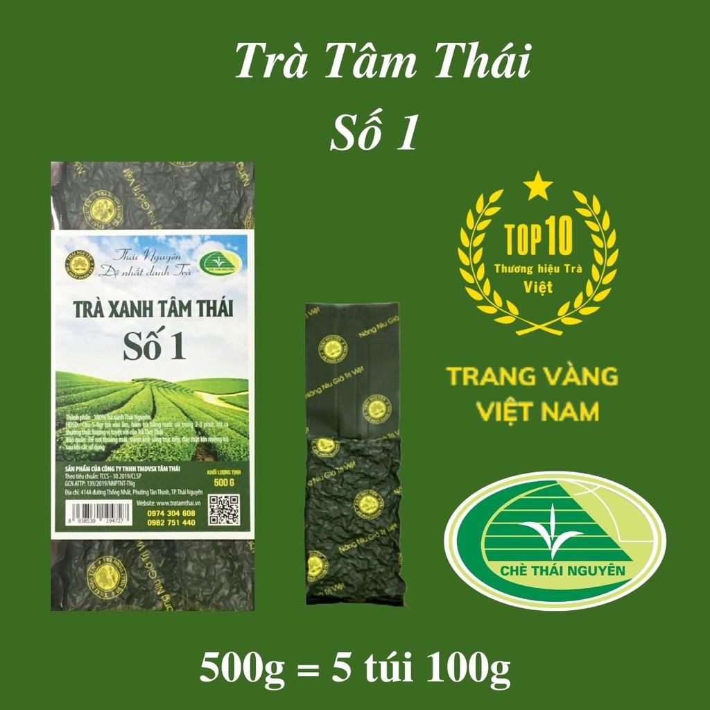 1kg Trà Xanh Tâm Thái Số 1 Chè Thái Nguyên 10 gói 100g Trà Tân Cương Đặc Biệt 1kgS1