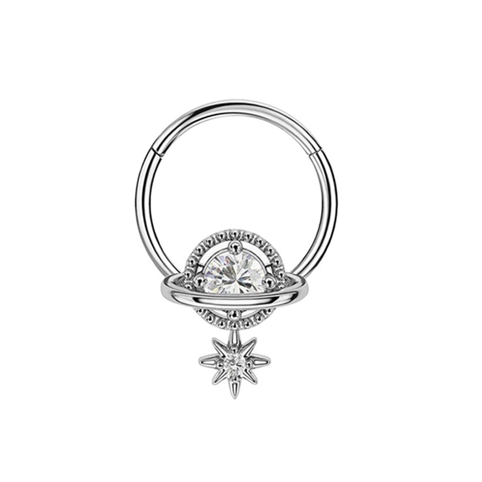 Nose Star Shaped Piercing Jewelry Stainless Steel Nose Girl
