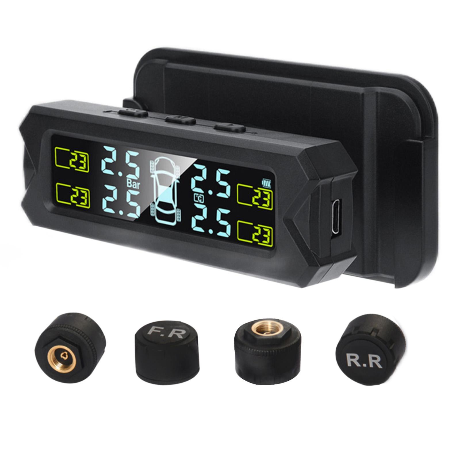 Car Solar Tire Pressure Monitoring System  Real Time