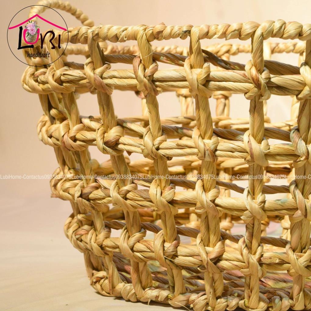 - Sọt đựng đồ lục bình hình oval - đơn giản, sang trọng