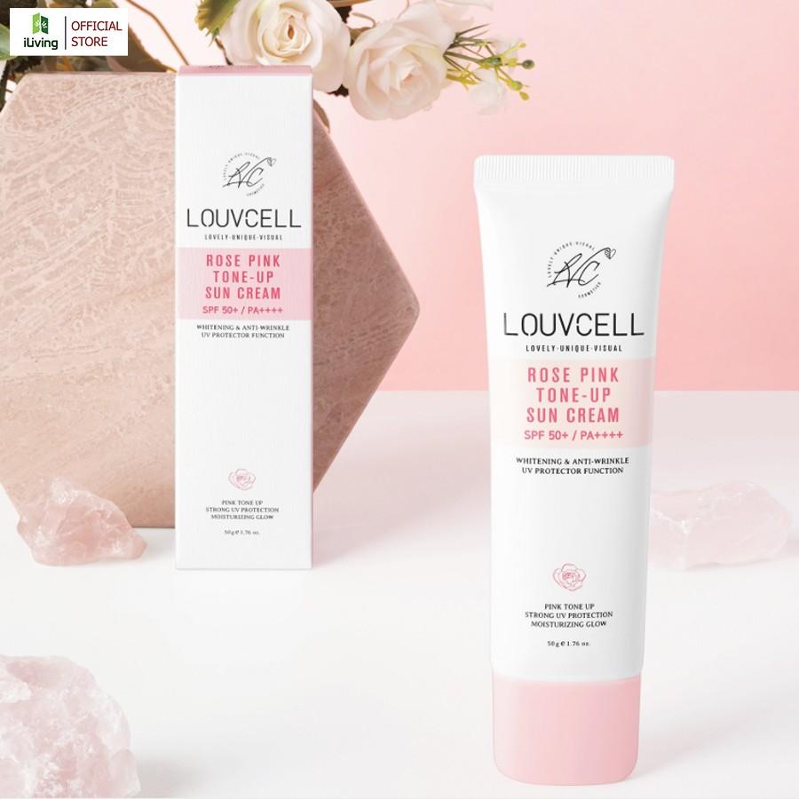 Kem chống nắng nâng tone da Rose Pink Tone Up Sun Cream Louv Cell 50ml LOUKCNNTD50