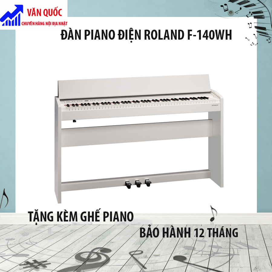 ĐÀN PIANO ĐIỆN ROLAND F 140WH TẶNG KÈM GHẾ PIANO