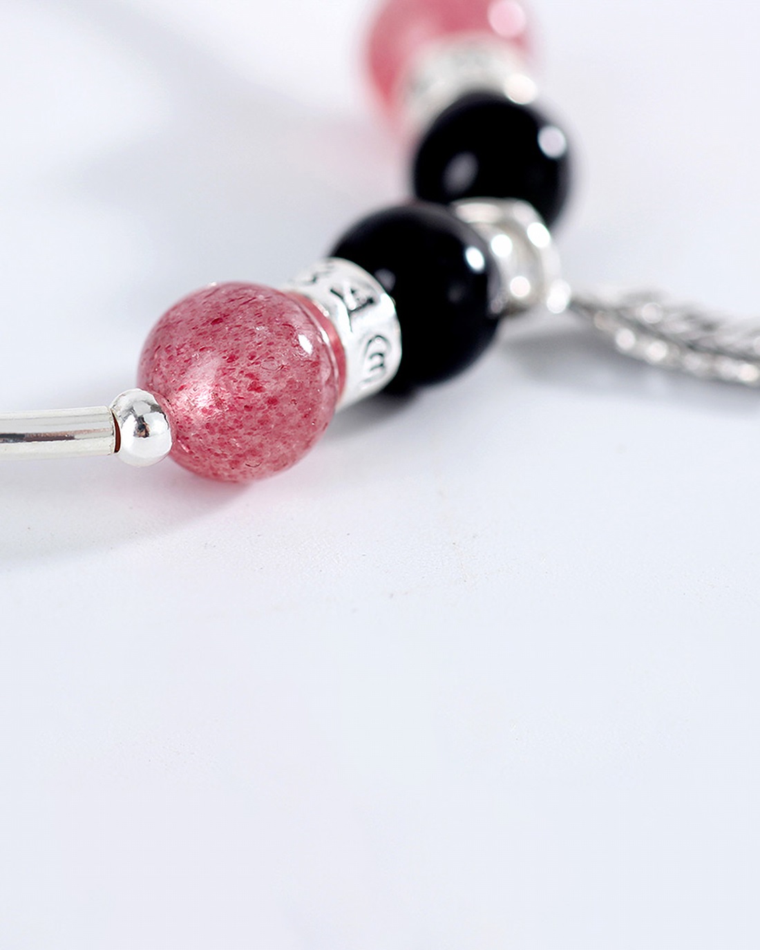 Vòng cặp nam nữ đá thiên nhiên phối charm bạc - Ngọc Quý Gemstones