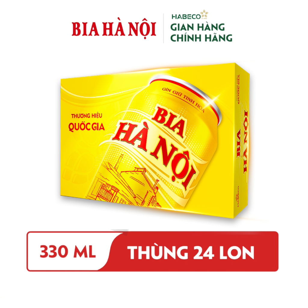 Bia Hà Nội - Thùng 24 lon 330ml