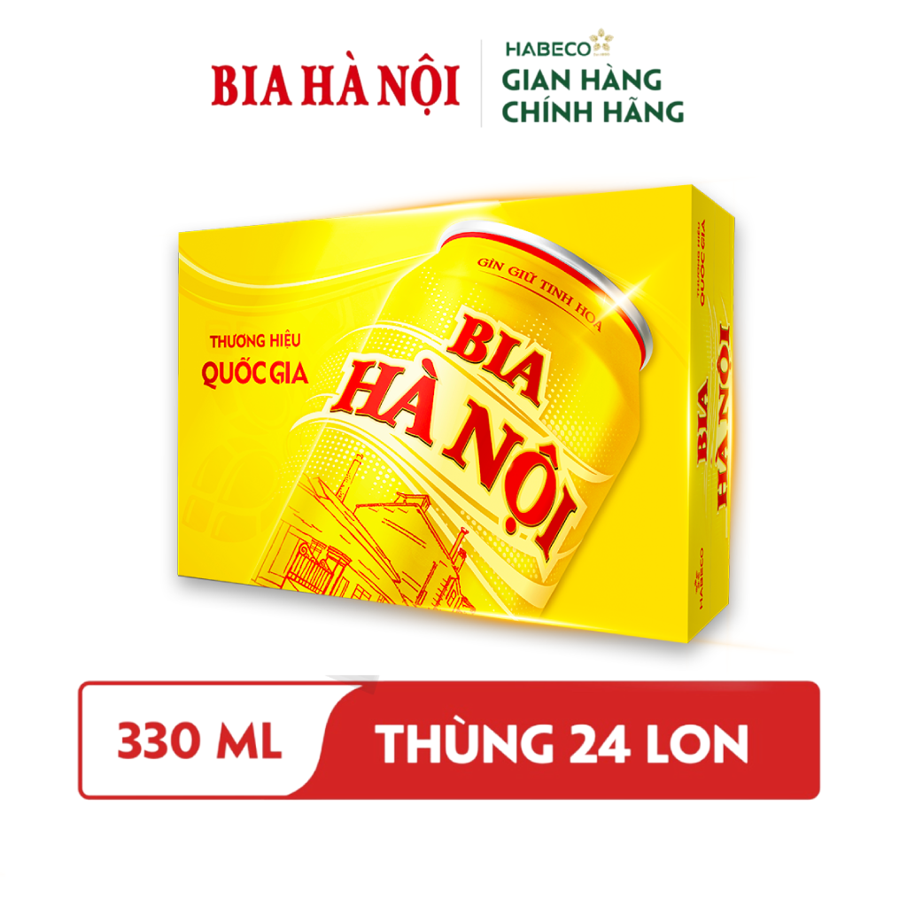 Combo 2 Thùng Bia Hà Nội - Thùng 24 lon 330ml