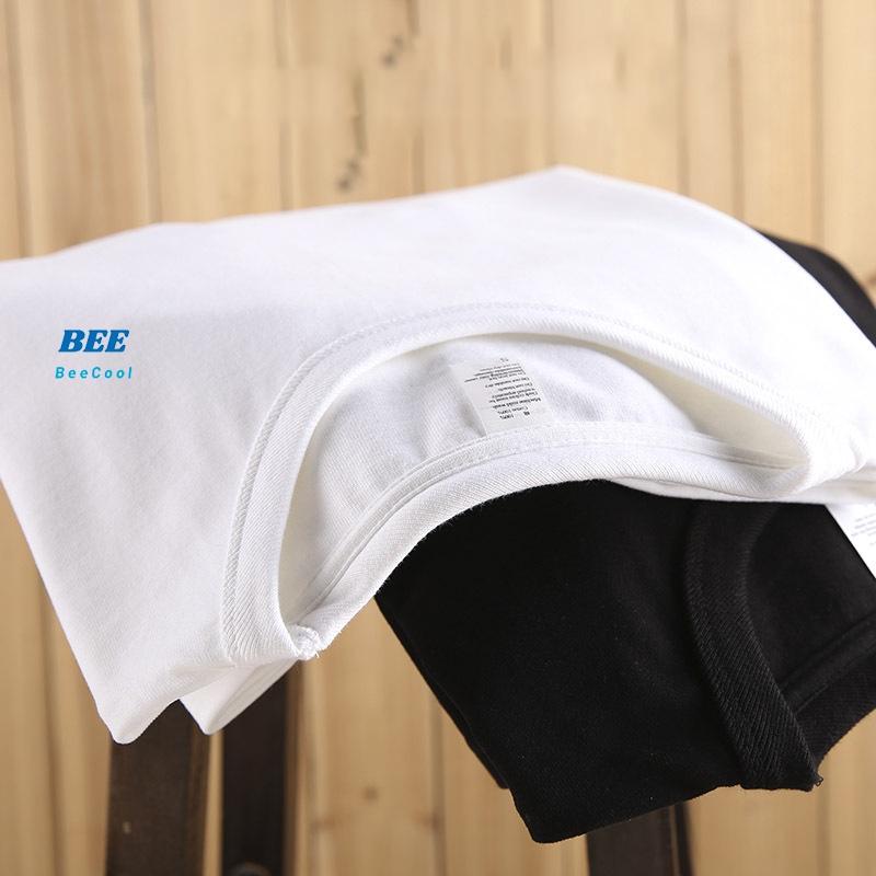 Áo thun unisex in mặt cười BeeCool thun cotton dày mềm mịn G1