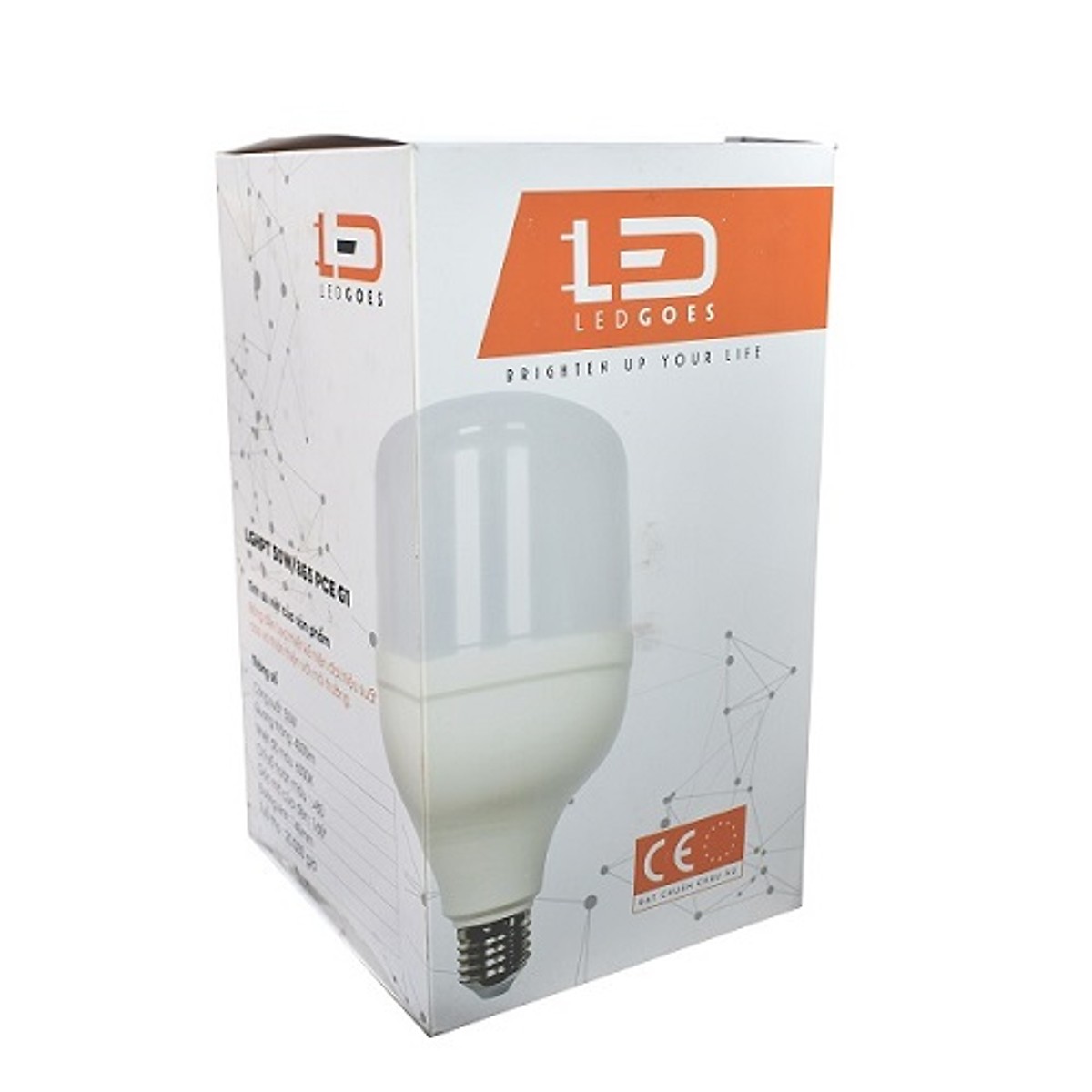 BÓNG  LED TRỤ LEDGOES 45W TẶNG BÓNG LED BULB 9W