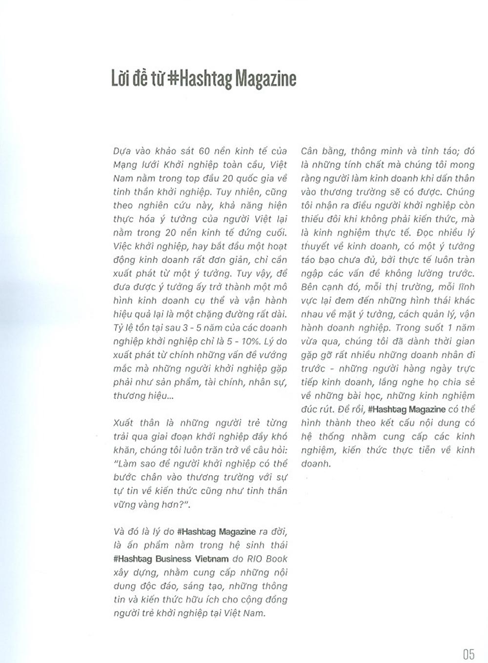 Hashtag #01: Drink - Kinh Doanh Đồ Uống Tại Thị Trường Việt Nam (Tái Bản 2020)