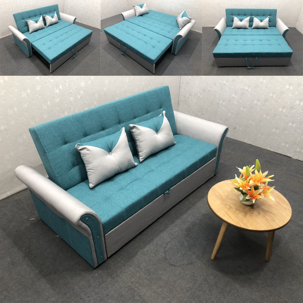 Ghế Sofa Bed Đa Năng Thông Minh Kéo Ra Thành Giường Đơn Giản HGP, Dễ Dàng Sử Dụng Cho Phòng Khách Tiện Lợi HGK-14