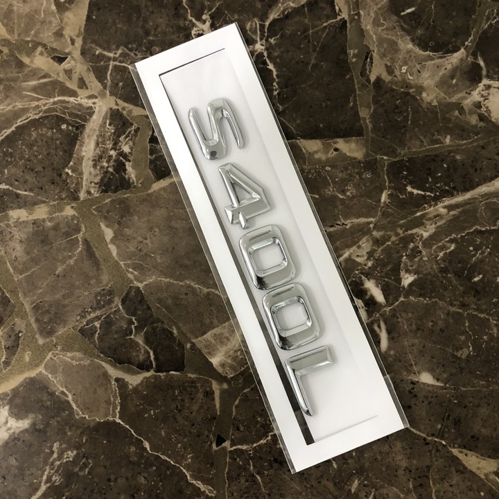 Decal tem chữ chất liệu inox dán đuôi xe ô tô dành cho xe Mercedes