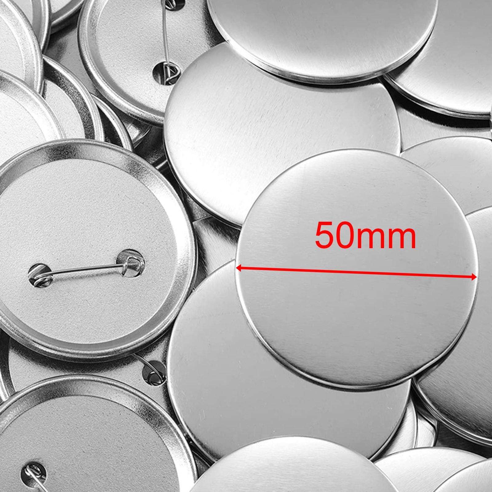 100 Sets Blank Button Making Supplies for Button Maker Machine Empty DIY Pin