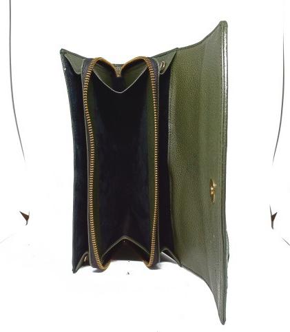 Túi đeo da đà điểu Huy Hoàng (xanh rêu) HT6419