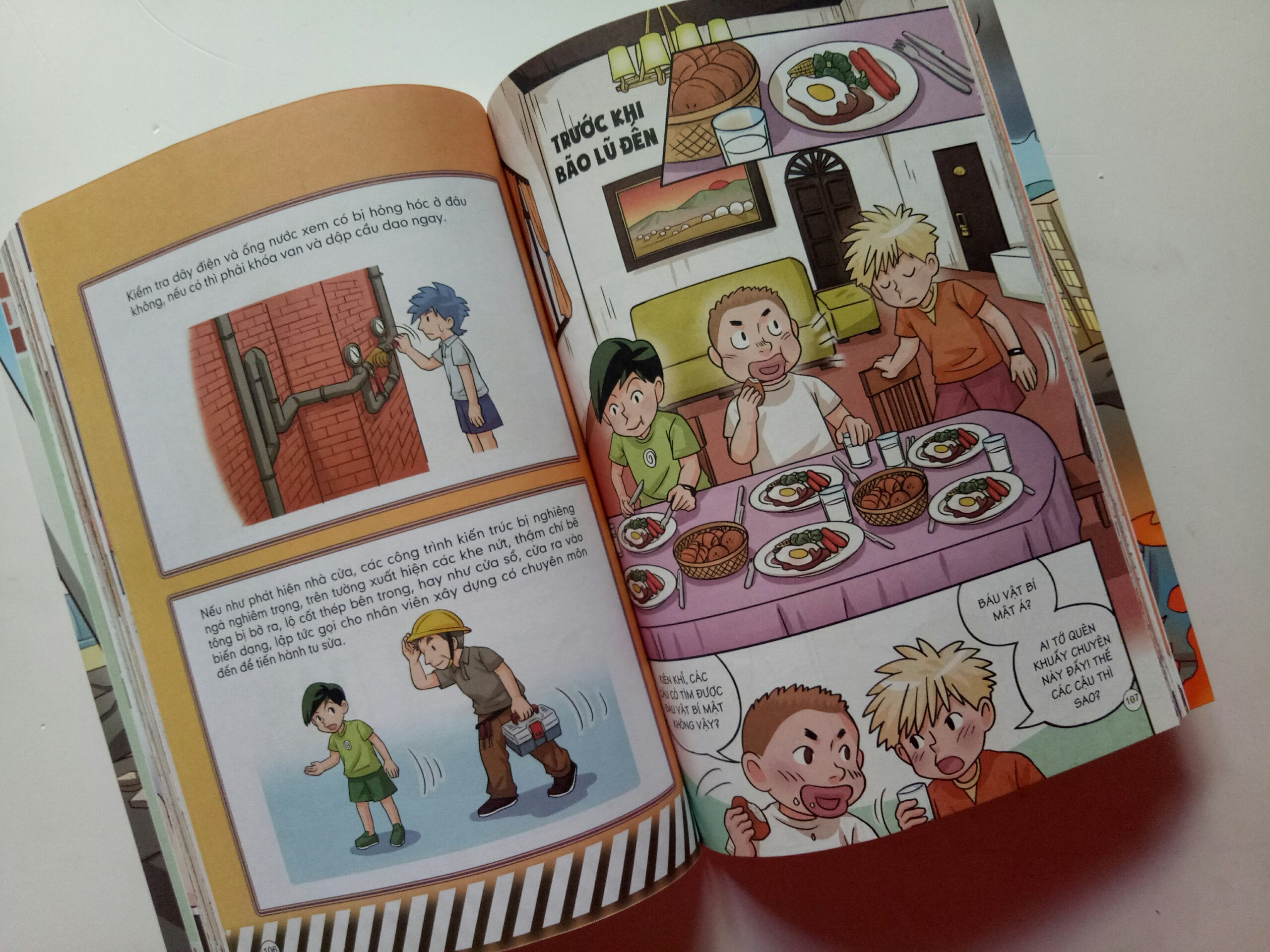 Sách - Thoát nạn trong tích tắc - Đối mặt với hỏa hoạn, lũ lụt, động đất - Dành cho bé từ 5-15 tuổi - Đinh Tị Books