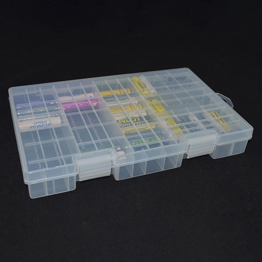 Battery Holder Transparent Case For 60pcs AA + 40pcs AAA