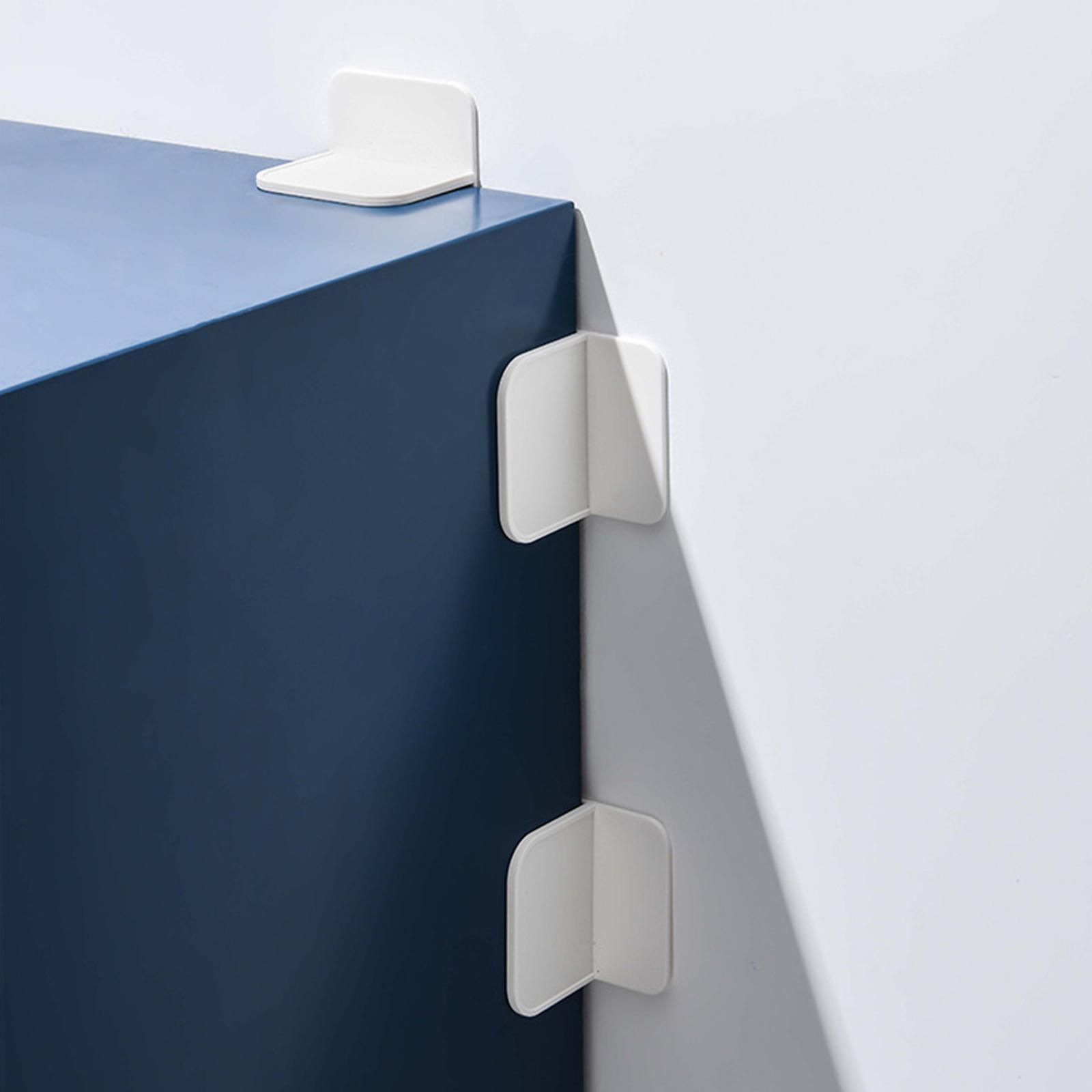 2 Pieces Adhesive Furniture Wall Anchors Baby Anti Tip Furniture Wall Anchors for Heavy Furniture