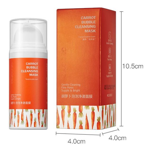 Mặt nạ sủi bọt thải độc cà rốt Gecomo Carrot Cleansing Mask 30g