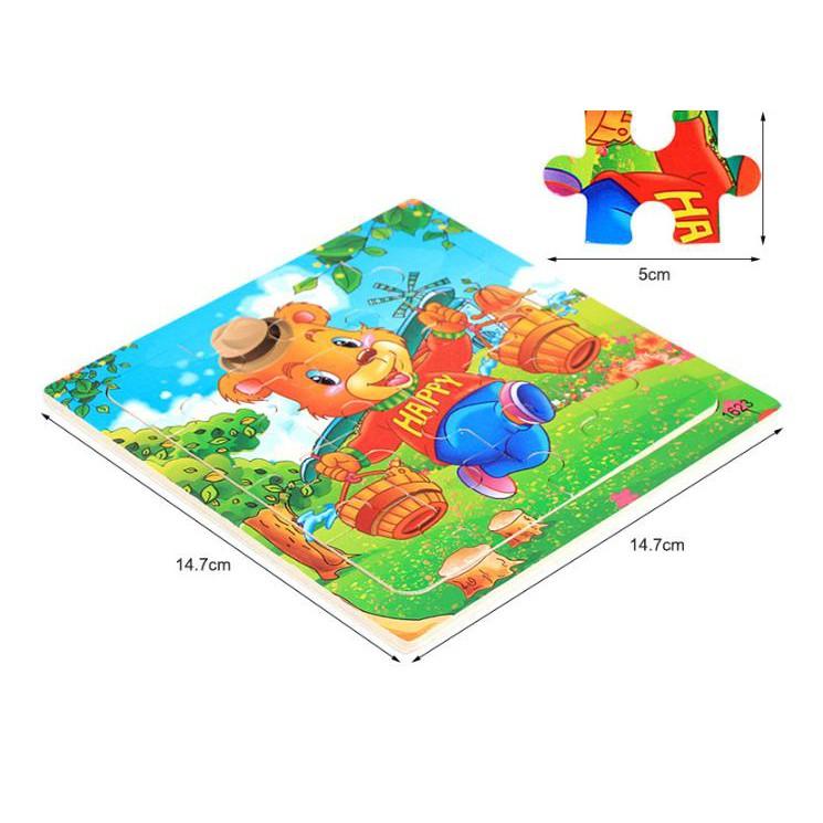 Tranh Ghép Gỗ 9 Miếng Cho Bé Phát Triển Tư Duy Sáng Tạo