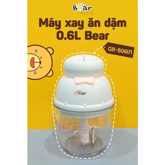 Máy Xay Bear 0,6L Hình Nơ Tích Hợp 2 Chức Năng Xay Cho Bé Ăn Dặm GRB06V1 - Hàng Chính Hãng