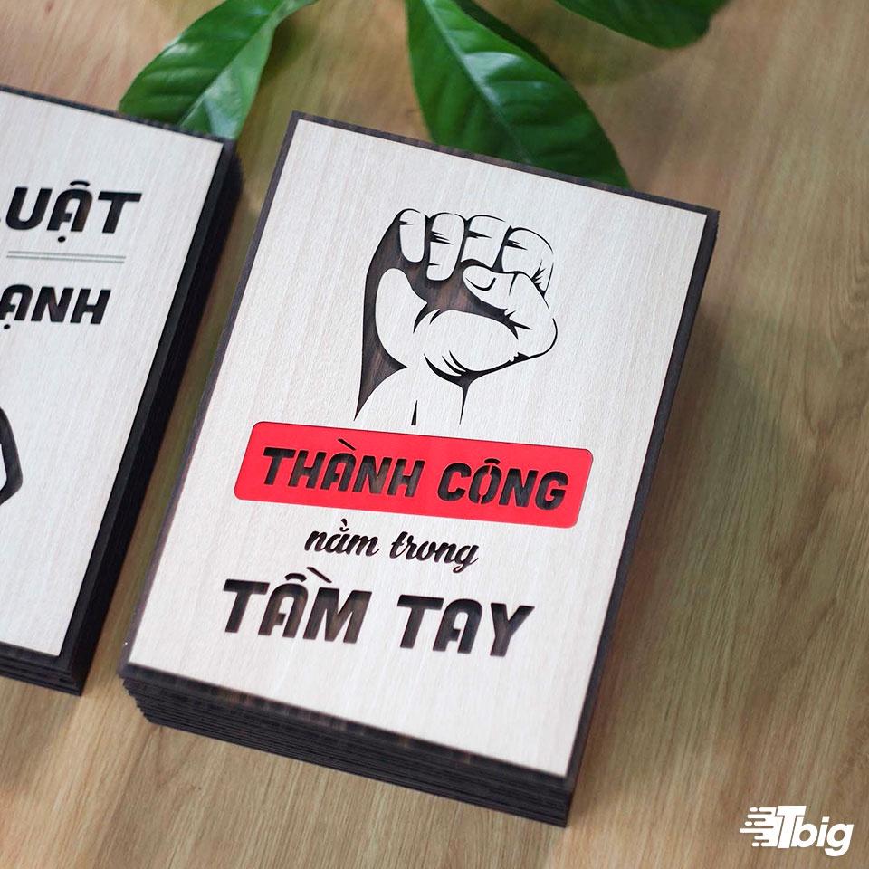 Tranh động lực TBIG129:Thành công nằm trong tầm tay 30x40cm