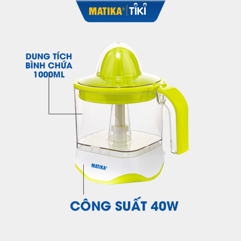 Máy Vắt Cam MATIKA Dung Tích 1L MTK-3310 - Hàng Chính Hãng