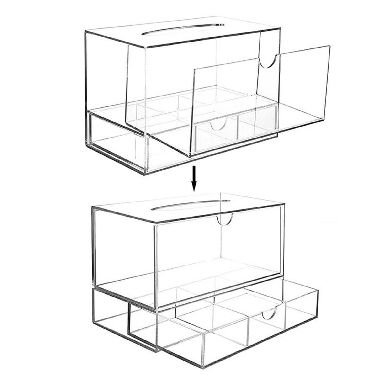 New Acrylic Makeup Organizer Rack Jewelry Holder Storage Box Case Clear