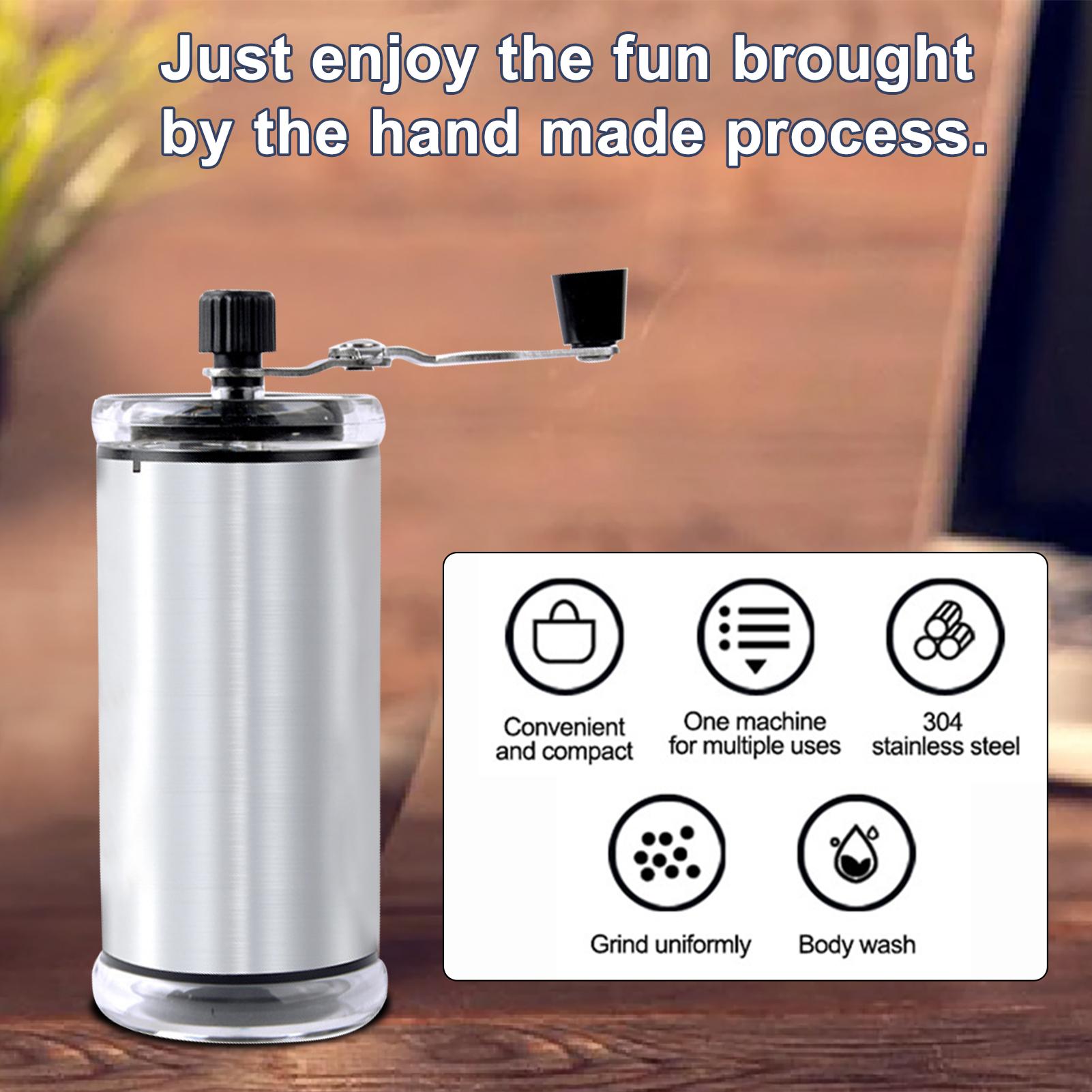Máy xay cà phê bằng tay Đa năng, Có thể dùng để xay gia vị, ngũ cốc,chất liệu thép không gỉ