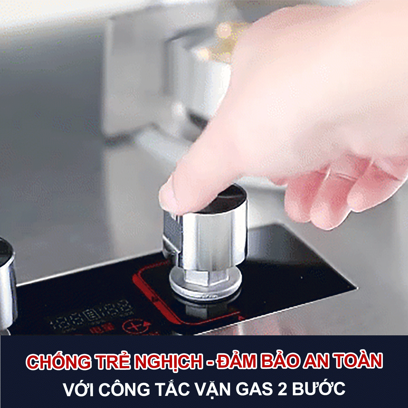 Bếp Gas Đơn 10 Đầu Đốt Hàng Chính Hãng Hiệu OLEYIN B06, Tích Hợp Hẹn Giờ, Cảm Biến Tự Ngắt Gas, Khóa An Toàn Thông Minh