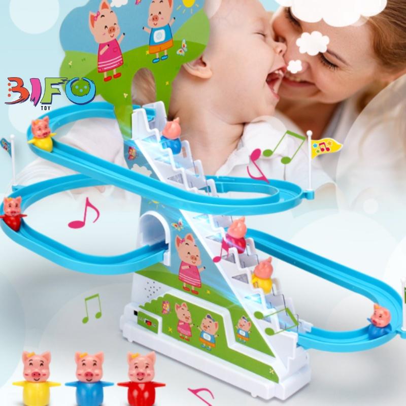 LẺ 1 phụ kiện leo cầu thang trong bộ đồ chơi Heo peppa, Heo Piggy, Vịt vàng, Heo hồng mẫu mới