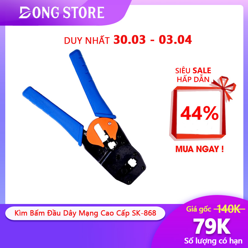 Kìm Bấm Đầu Dây Mạng Cao Cấp SK-868