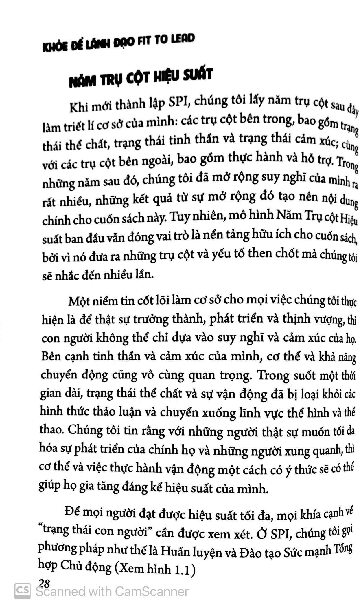 Khỏe Để Lãnh Đạo - Biến Đổi Khả Năng Lãnh Đạo Thông Qua 5 Trụ Cột Hiệu Suất