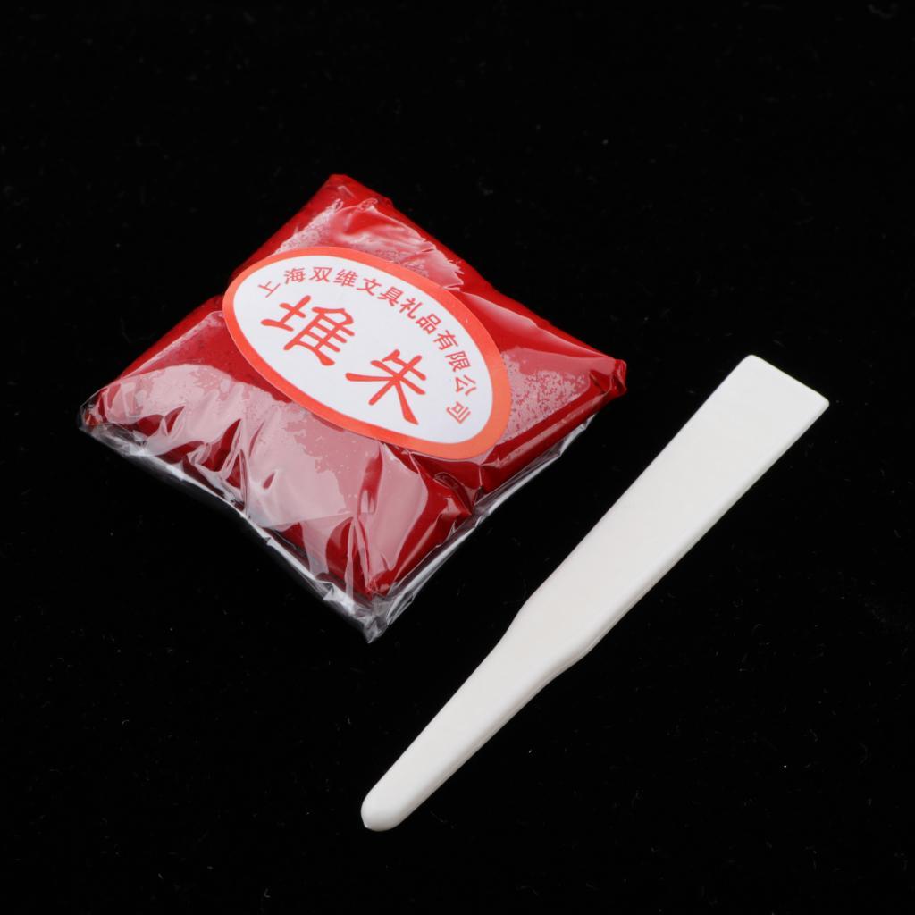 30G Màu Đỏ Dán Cho Dấu Mực Miếng Lót Tranh Thư Pháp Dụng Cụ