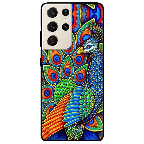 Ốp lưng dành cho Samsung Galaxy S21 / S21 Plus / S21 Ultra / S21 FE 5G - Chim Công