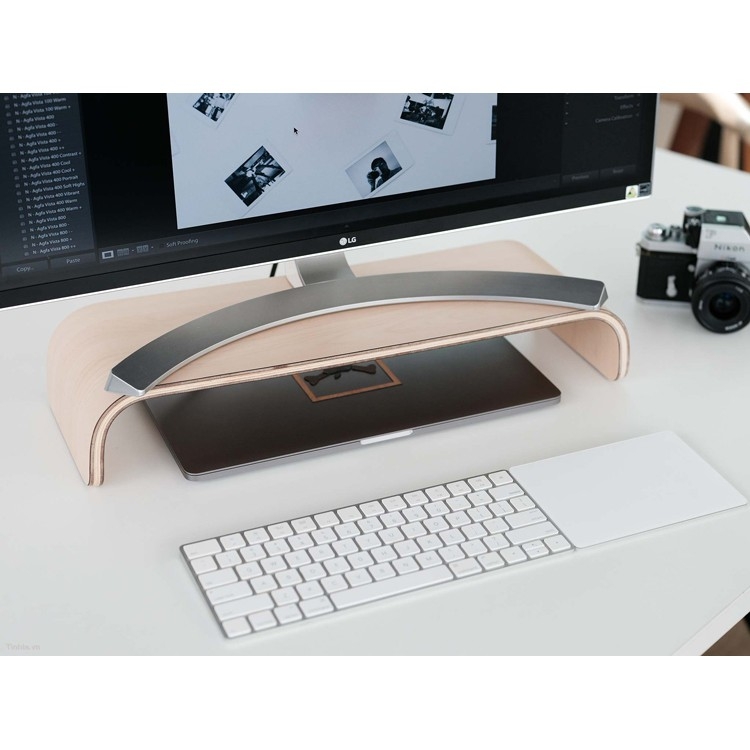 Kệ Màn Hình Máy Tính Monitor Stand Kệ Imac Kệ Gỗ Uốn Cong Độc Đáo Sang Trọng Kiểu Dáng Đa Dạng