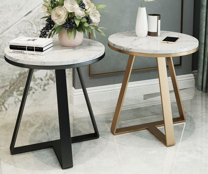 Bàn trang trí cạnh sofa cho phòng khách đẹp ngây ngất HP07