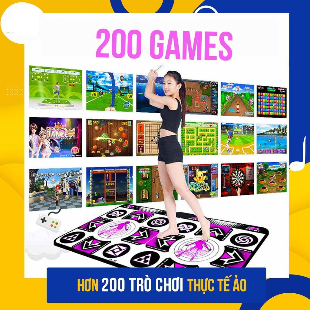 Thảm nhảy Audition, Thảm chơi game kết nối tivi Kèm 2 tay cầm chơi game tập thể dục tại nhà