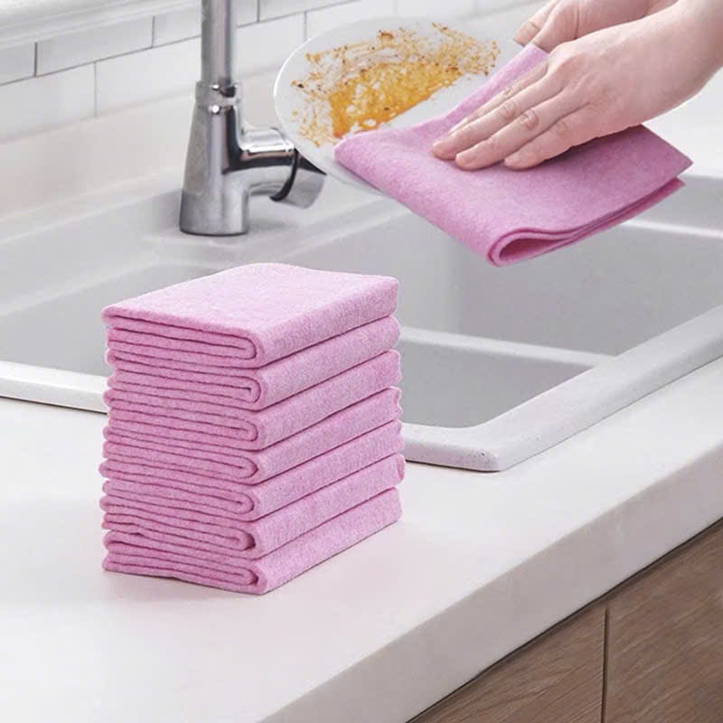 Bộ 3 Khăn Lau Xơ Dừa Thấm Hút Nhanh, Dùng Cho Bếp và Nhà Tắm - HÀNG CHÍNH HÃNG MINIIN