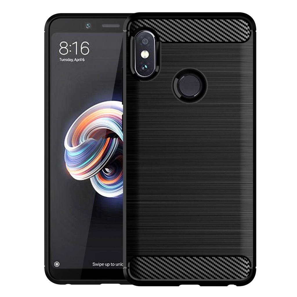 Ốp lưng cho Xiaomi Redmi Note 5 Pro dẻo Carbon phay xước chống sốc chống vân tay