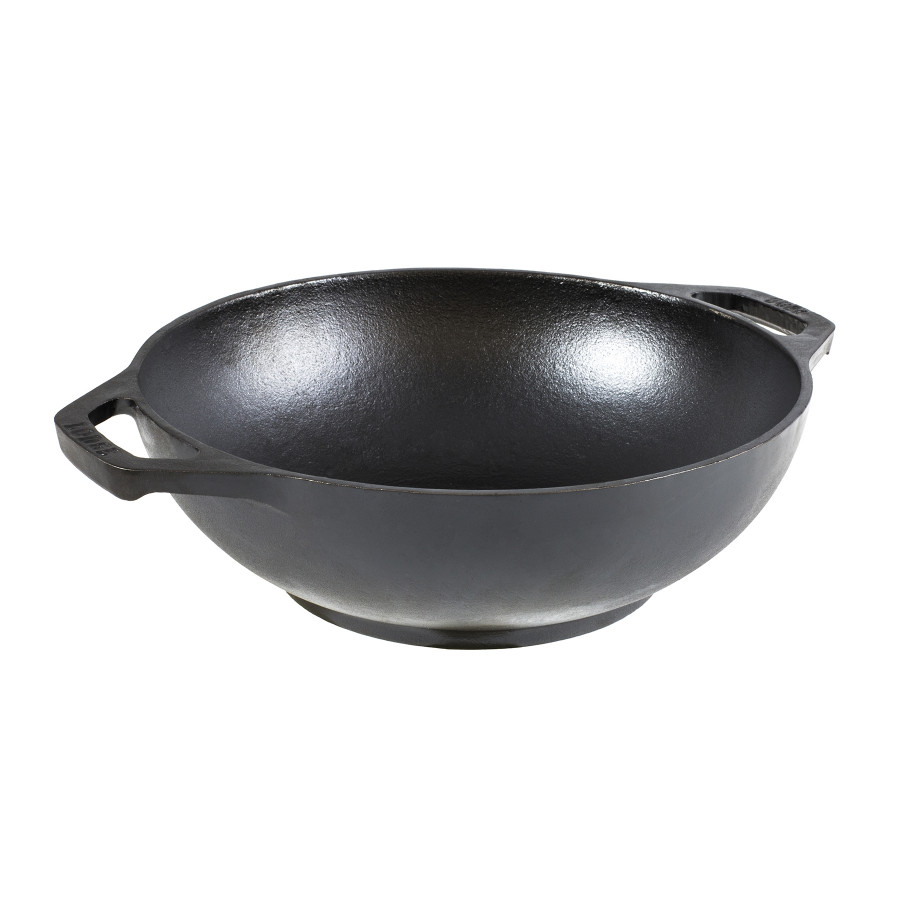 Chảo gang kiểu Wok Lodge L9MW đường kính miệng 23 cm - Sản xuất tại Mỹ
