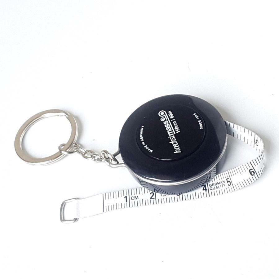 Thước dây móc chìa khóa 150cm (Mầu ngẫu nhiên) nút bấm tự thu dây -Nhỏ gọn, tiện lợi, bền, đẹp