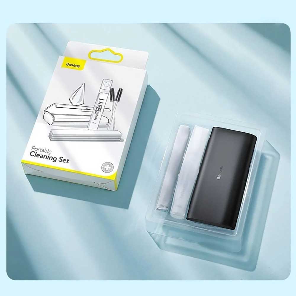 Bộ Dụng Cụ Vệ Sinh Đa Năng Baseus Portable Cleaning Set Dành Cho Tai Nghe AirPods, Macbook, Laptop, iPhone, iPad, Camera - Hàng Nhập Khẩu