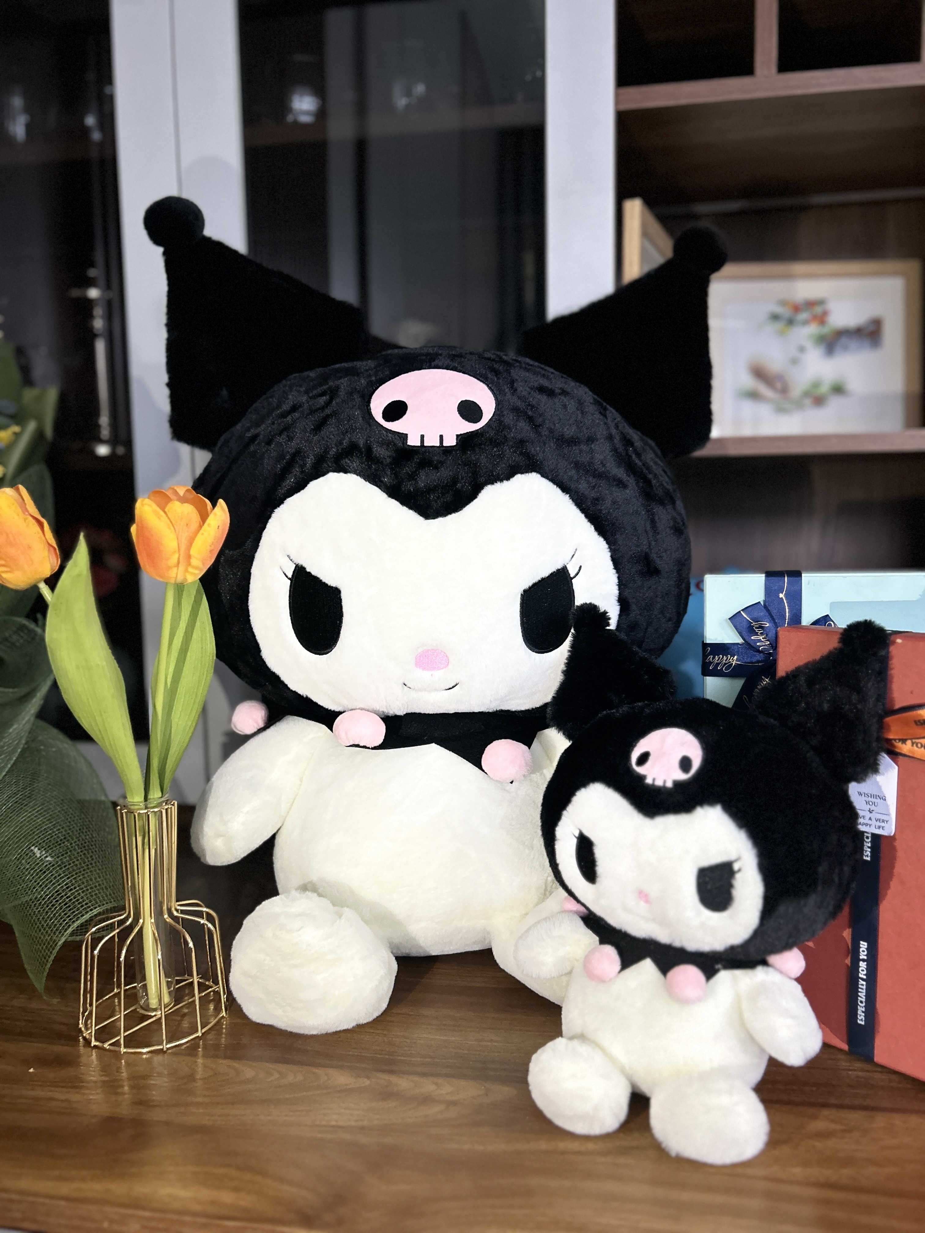 Gấu Bông Kuromi Size S Cho Bé Cao Cấp, Thú bông Kuromi cho bé, Gấu Bông Nhỏ, Gấu bông Cao Cấp Mềm Mịn Size 25x20cm, Quà tặng đáng yêu - Sản phẩm chính hãng, Phân phối bởi Teenbox.
