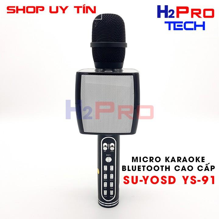 MIC KARAOKE BLUETOOTH SU-YOSD YS-91 KÈM LOA CAO CẤP SANG TRỌNG, MIC HÚT, HÁT HAY