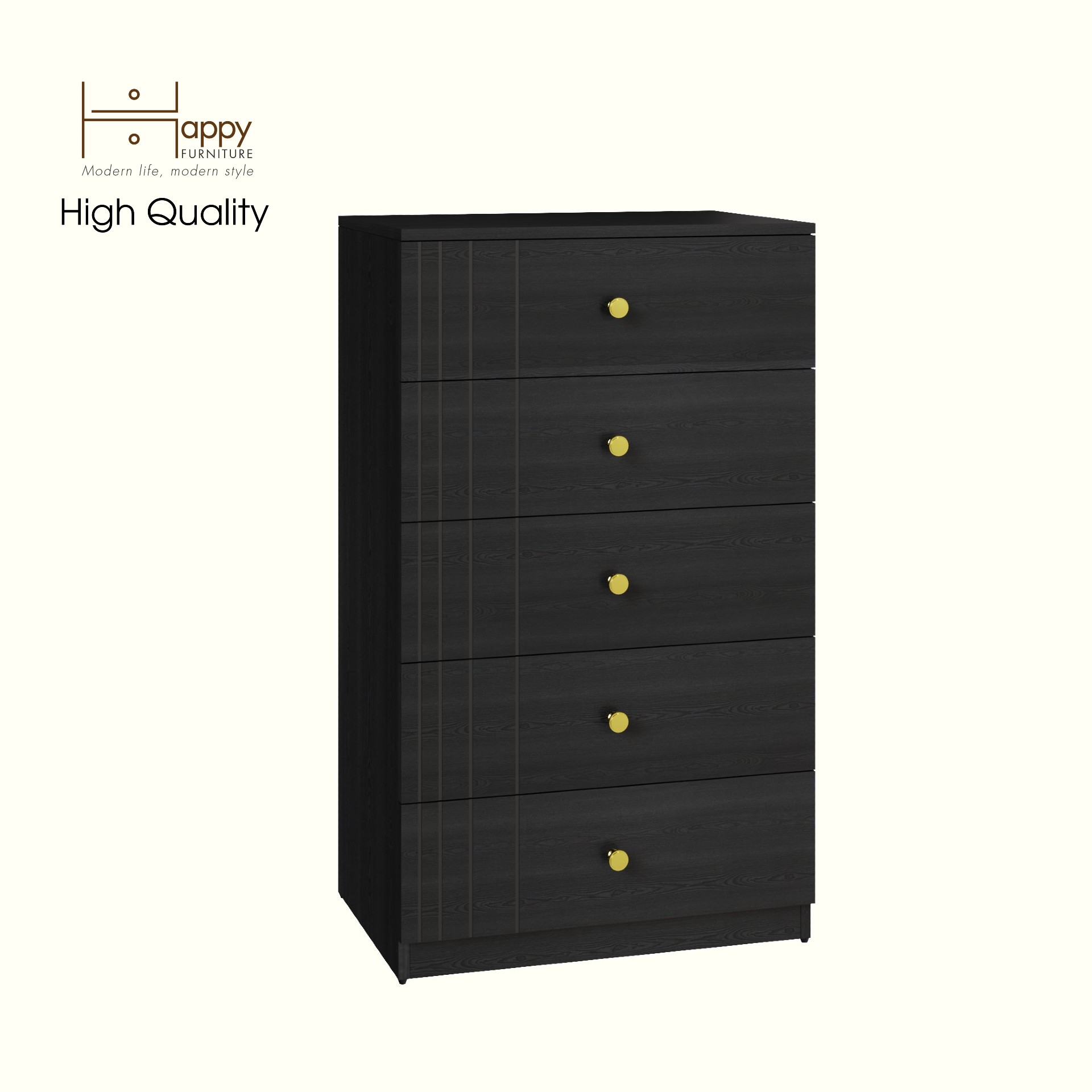 [Happy Home Furniture] JOVIE, Tủ lưu trữ 5 ngăn kéo, 65cm x 45cm x 110cm ( DxRxC), THK_151