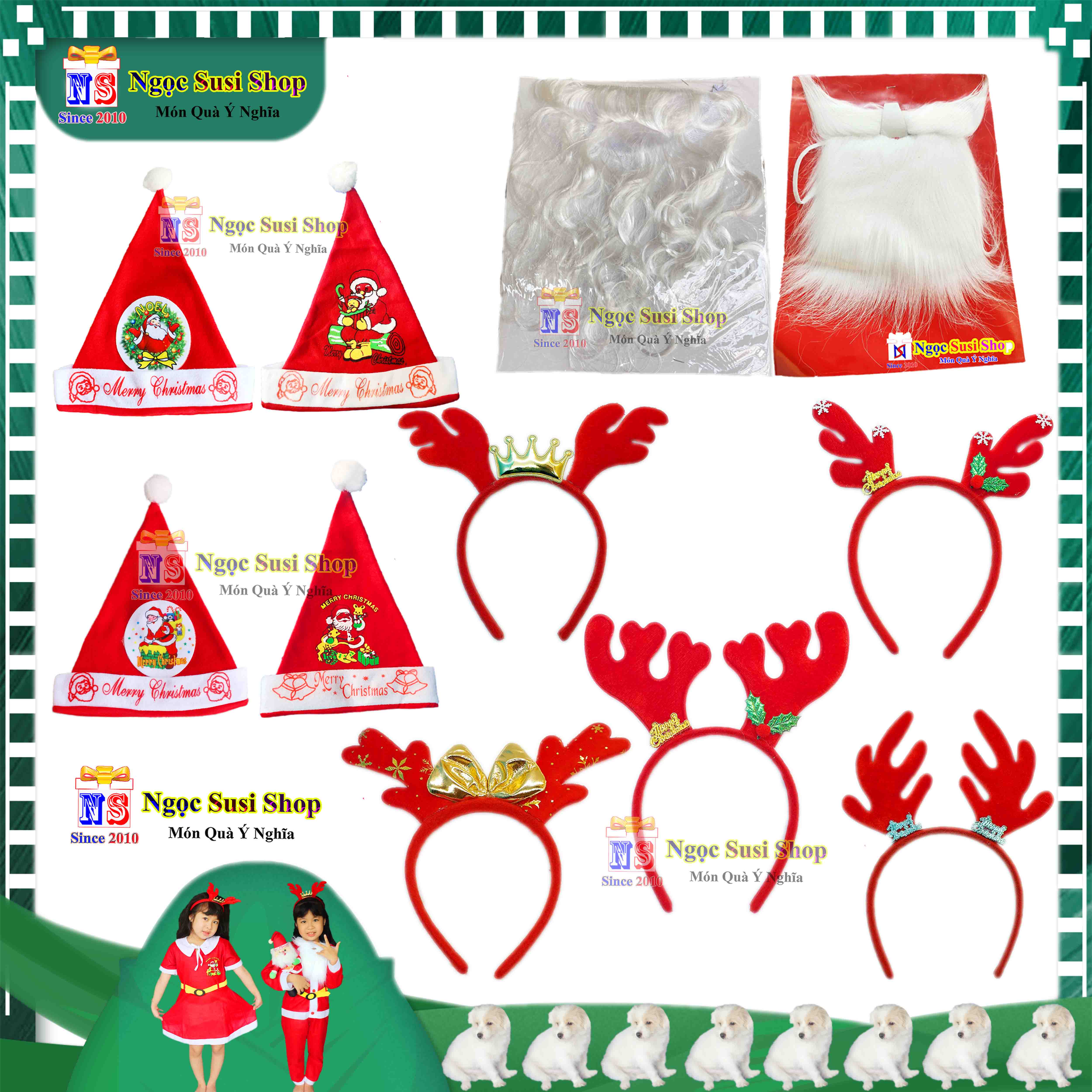 QUẦN ÁO NOEL ĐẦM NOEL CHO BÉ GÁI CHẤT VẢI NỈ TỪ 1 - 10 TUỔI - ĐỒ HÓA TRANG NOEL GIÁNG SINH CHO BÉ GÁI