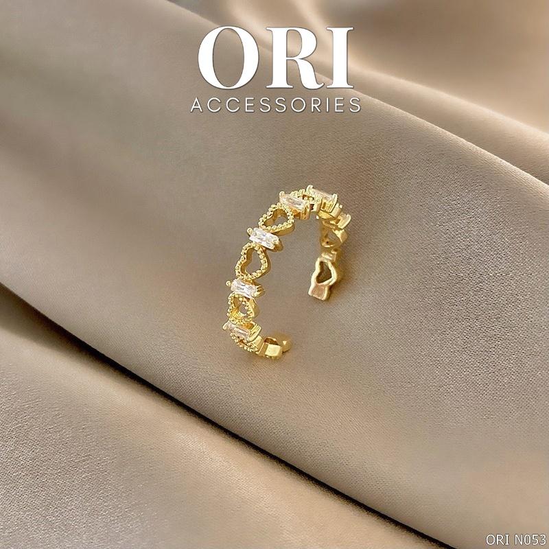 Nhẫn nữ Freesize trái tim Alethea thời trang tinh tế ORI ACCESSORIES N053