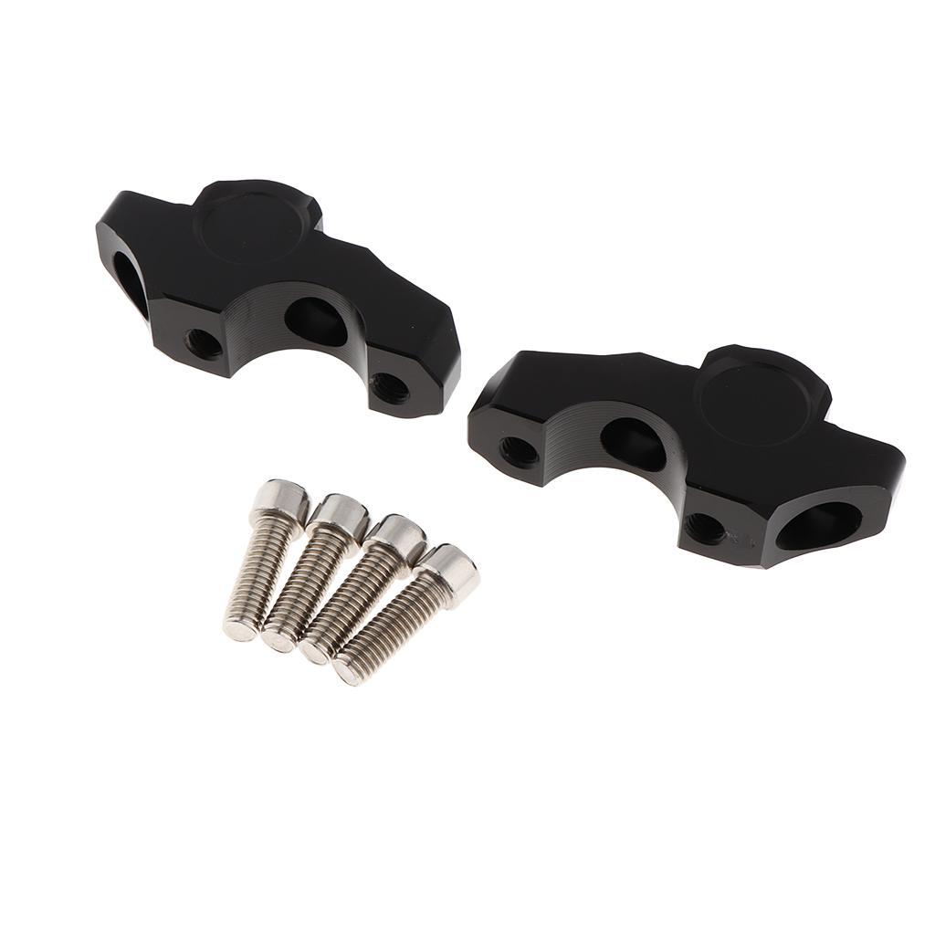 Motorcycle Handlebar Mounts Aluminum Handlebar Mount Riser Clamp Kit