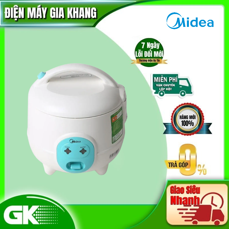 Nồi cơm điện Midea 0.6 lít MR-CM06SB - Hàng chính hãng