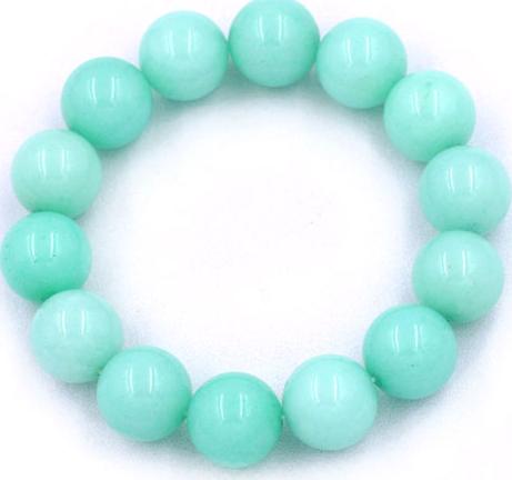 Chuỗi tay Ngọc Bích Xanh 14 ly 15 hạt - hợp mệnh Mộc, mệnh Hỏa