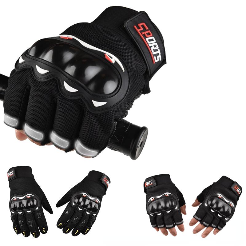 Găng tay xe máy thể thao chiến thuật đầy đủ găng tay cảm ứng màn hình cảm ứng xe đạp bảo vệ bằng xe đạp nửa ngón tay găng tay găng tay Color: Black 2