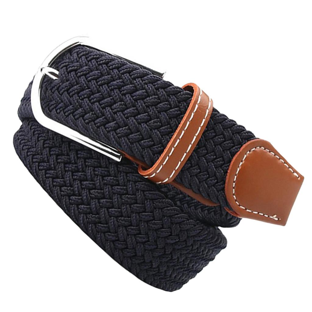 2 Pieces Men Women Knitted Canvas Belt Webbing Belt Sports Waistband Strap